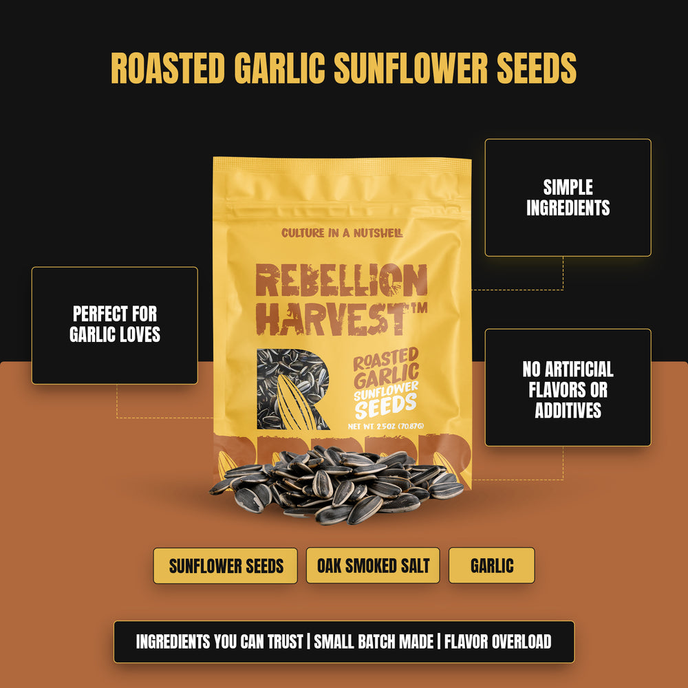 
                      
                        Roasted Garlic Sunflower Seeds
                      
                    